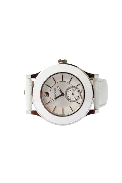 Swarovski Womens Stainless Steel White Octea Classica 1181757 Quartz Watch 39mm