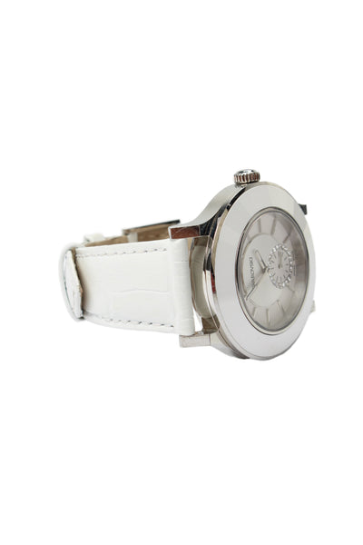 Swarovski Womens Stainless Steel White Octea Classica 1181757 Quartz Watch 39mm