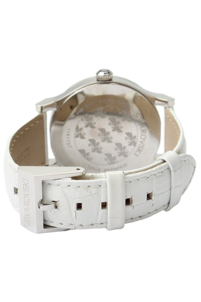Swarovski Womens Stainless Steel White Octea Classica 1181757 Quartz Watch 39mm