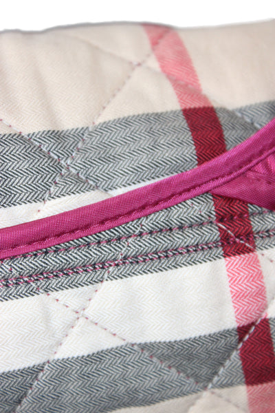 Burberry Children Childrens Girls Quilted Texture Jacket Red Size 14