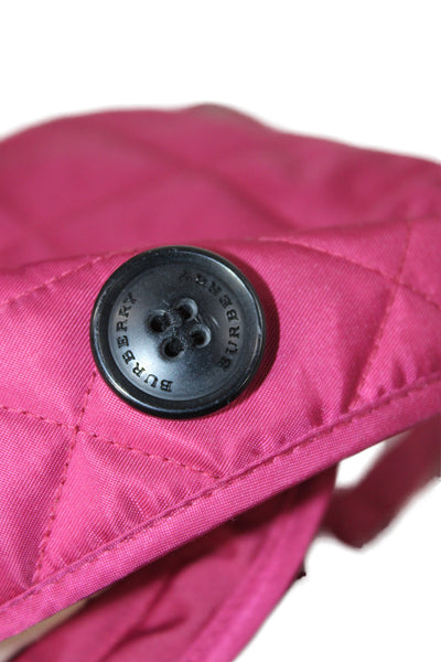 Burberry Children Childrens Girls Quilted Texture Jacket Red Size 14