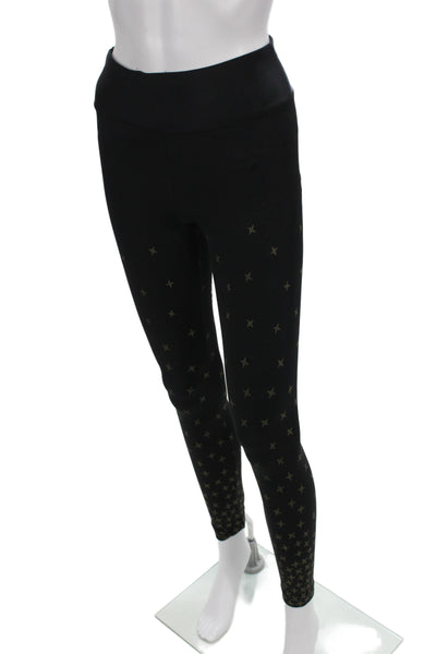 Koral Womens Ankle Leggings Black Polyamide Geometric Star Size XS
