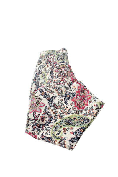 Etro Milano Girls Floral Print Jeans Multicolor Size 6