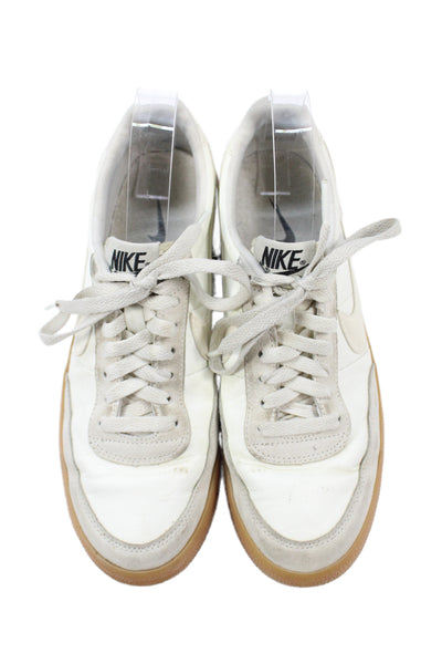 Nike Mens Killshot 2 Leather Low-Top Casual Sneakers Cream Size 7.5