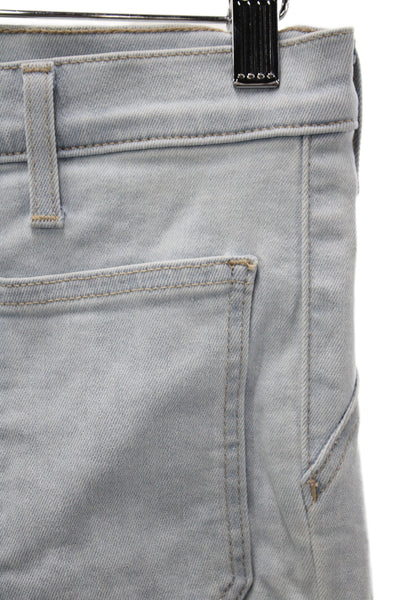 Veronica Beard Women Ankle High Waist Jeans Blue Button Cotton Size 26