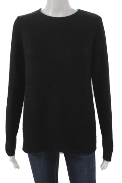 Renuar Women Pullover Sweater Crew Neck Long Sleeve Black Size XS