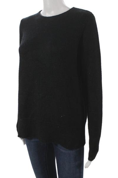 Renuar Women Pullover Sweater Crew Neck Long Sleeve Black Size XS
