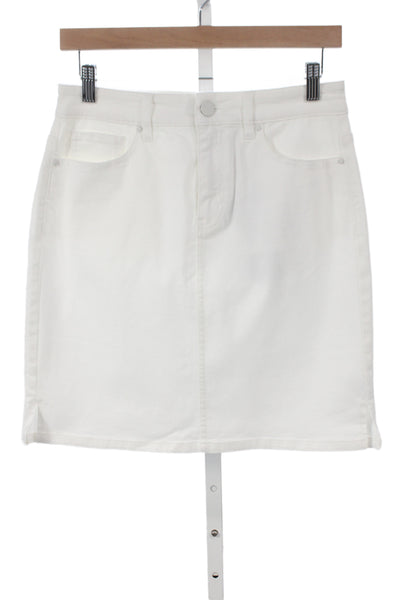 Renuar Women Straight Pencil White Mini Skirt Size XS
