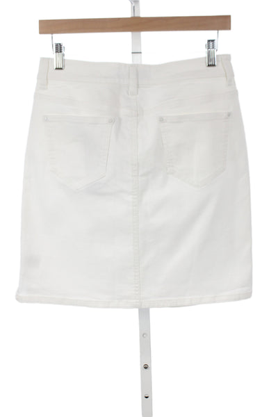 Renuar Women Straight Pencil White Mini Skirt Size XS