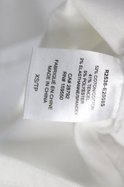 Renuar Women Straight Pencil White Mini Skirt Size XS