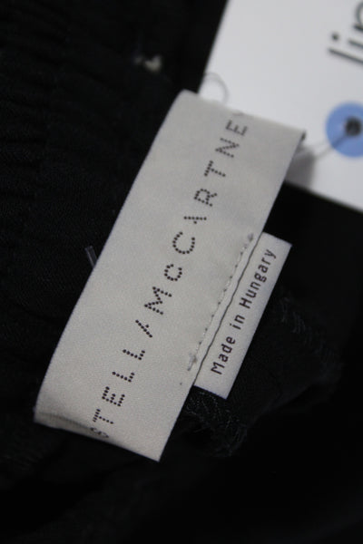 Stella McCartney Womens Ankle Pants Black Viscose Size 44