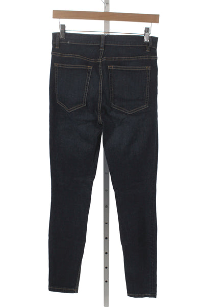 Marc By Marc Jacobs Women Skinny Jeans Blue Mid Rise Cotton Size 27
