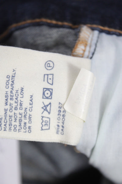 Marc By Marc Jacobs Women Skinny Jeans Blue Mid Rise Cotton Size 27