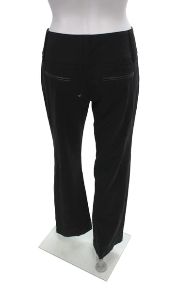 Alice + Olivia Women Dress Pants Black Wool Button Inseam 32 Size 4
