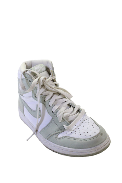 Nike Womens Leather Two-Toned High Top Sneakers Sage Size 7.5