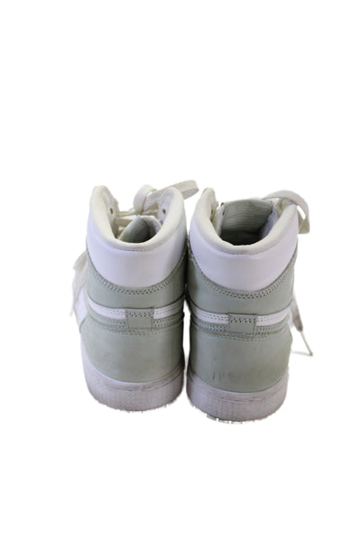 Nike Womens Leather Two-Toned High Top Sneakers Sage Size 7.5