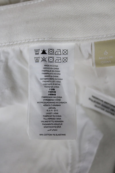 Michael Michael Kors Women Cut-Off White Shorts Size 6