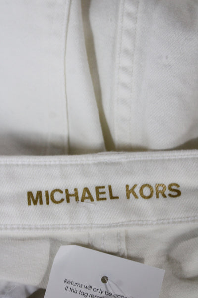 Michael Michael Kors Women Cut-Off White Shorts Size 6