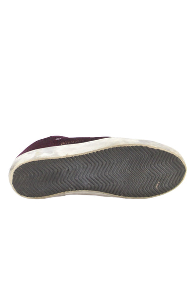 Golden Goose Deluxe Brand Womens Velvet Superstar Sneakers Red Size 39 9