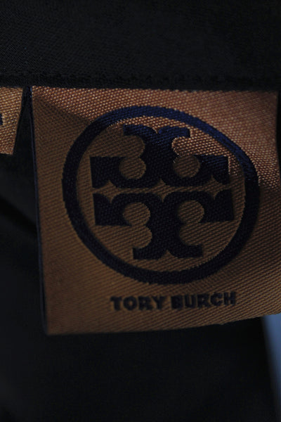 Tory Burch Women Dress Pants Brown Wool Button Size 8