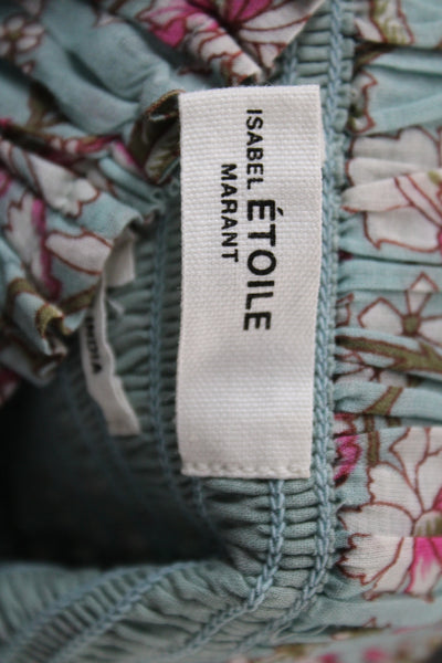 Isabel Marant Etoile Women Mini Floral Cotton Skirt Pull On Size 34