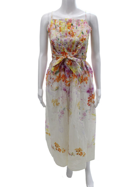 Zimmermann Women Multicolor Jumpsuit Sleeveless Square Neck Long Size M