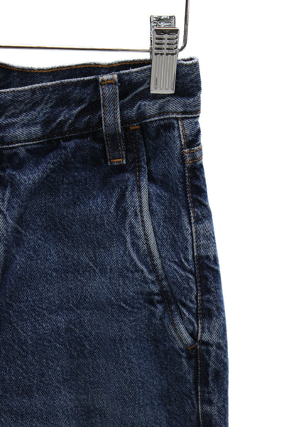 Frame Womens Mom Jeans Blue Mid Rise Cotton Size 23