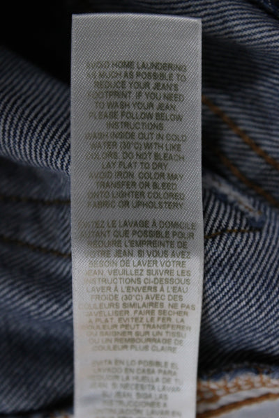 Frame Womens Mom Jeans Blue Mid Rise Cotton Size 23