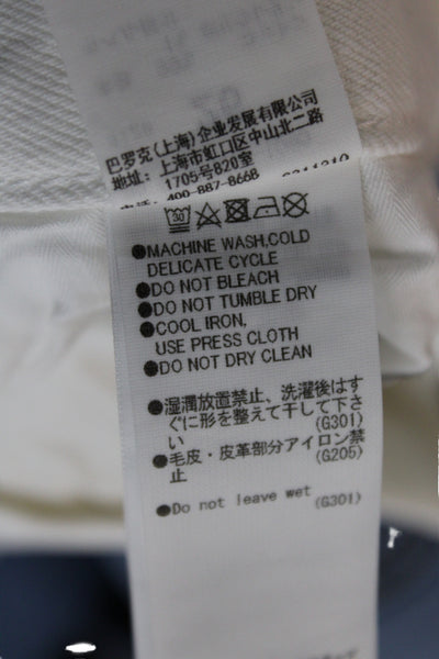 Moussy Women Skinny Jeans White Mid Rise Cotton Size 26