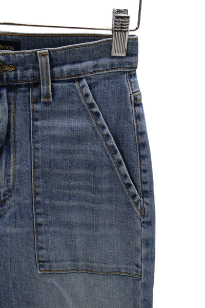 Ramy Brook Women Wide Leg High Rise Blue Jeans Size 24