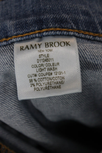 Ramy Brook Women Wide Leg High Rise Blue Jeans Size 24