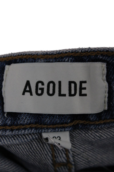 Agolde Women Bootcut Blue Jeans Mid Rise Size 23