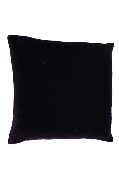 Ige Design  Womens Velvet Graphic Print Throw Pillow Purple Size 17X17"