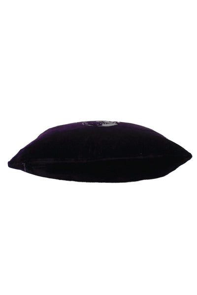 Ige Design  Womens Velvet Graphic Print Throw Pillow Purple Size 17X17"