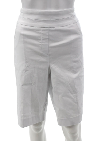 Renuar Womens Bermuda Shorts White Size 14