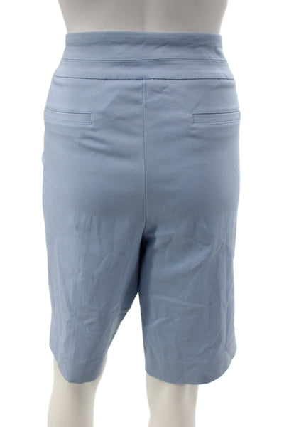 Renuar Women Bermuda Shorts Blue Rayon Size 12