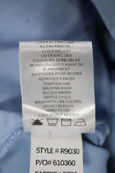 Renuar Women Bermuda Shorts Blue Rayon Size 12