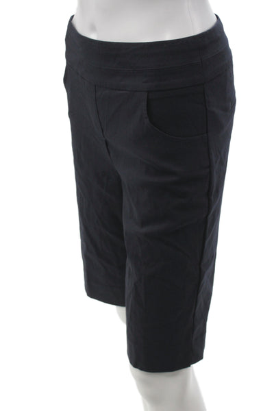 Renuar Womens Bermuda Shorts Black Rayon Size 0
