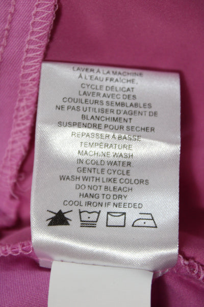 Renuar Women Bermuda Shorts Pink Pull On Rayon Casual Size 0
