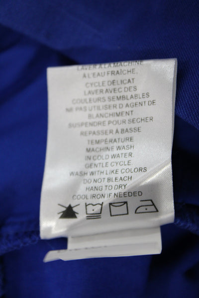 Renuar Women Bermuda Shorts Blue Rayon Pull On Size 2