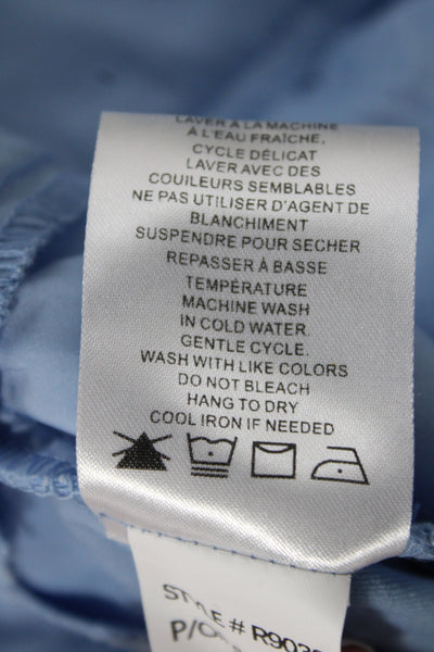 Renuar Womens Bermuda Shorts Blue Pull On Solid Rayon Size 2