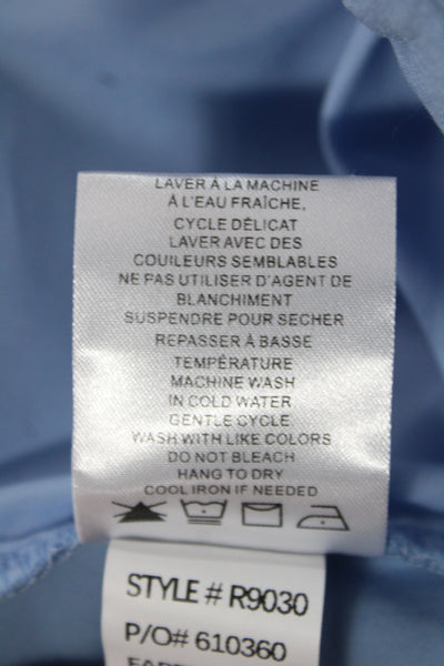 Renuar Women Bermuda Shorts Blue Rayon Pull-On Size 4