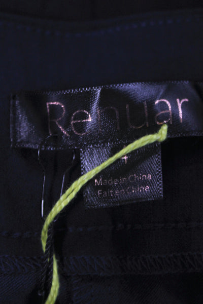 Renuar Women Bermuda Shorts Black Rayon Pull On Size 4
