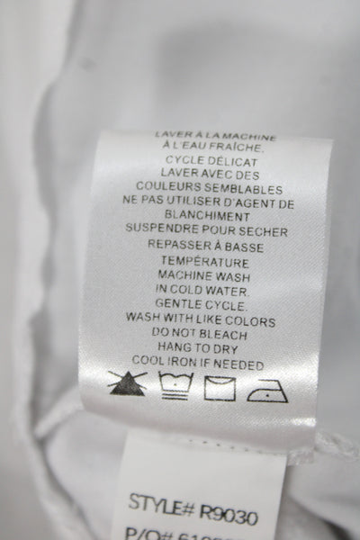 Renuar Womens Bermuda Shorts White Rayon Pull On Size 6