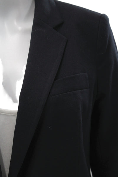 Michael Michael Kors Women Basic Jacket Black Button Long Sleeve Size 4