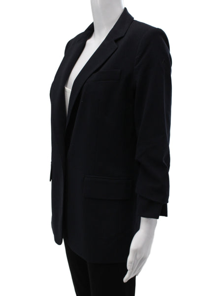 Michael Michael Kors Women Basic Jacket Black Button Long Sleeve Size 4