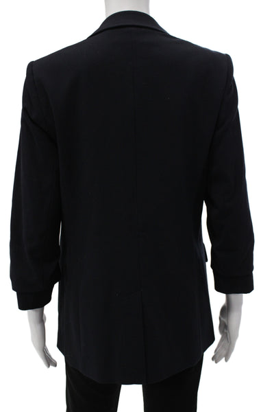 Michael Michael Kors Women Basic Jacket Black Button Long Sleeve Size 4