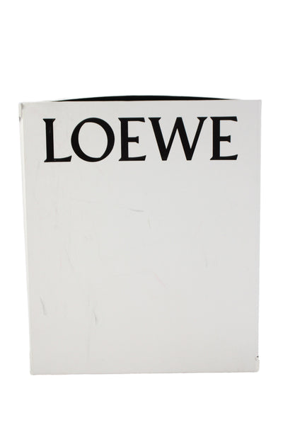 Loewe Womens Suede Flow Runner Sneakers Shoes Brown White Size 10