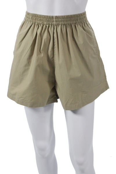 Mikoh Womens Sweat Shorts Beige Cotton Pull On Size 2