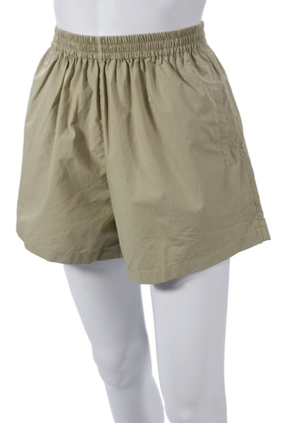 Mikoh Womens Sweat Shorts Beige Cotton Pull On Size 2
